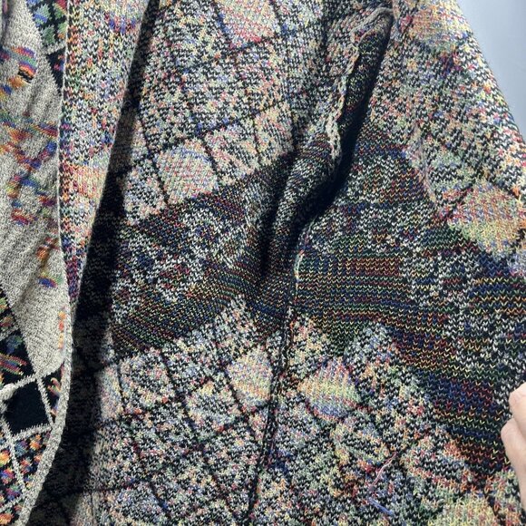 Kamana Women's Cardigan Sweater L Colorful Hooded Southwest Long Sleeve Coatagen - Picture 8 of 12